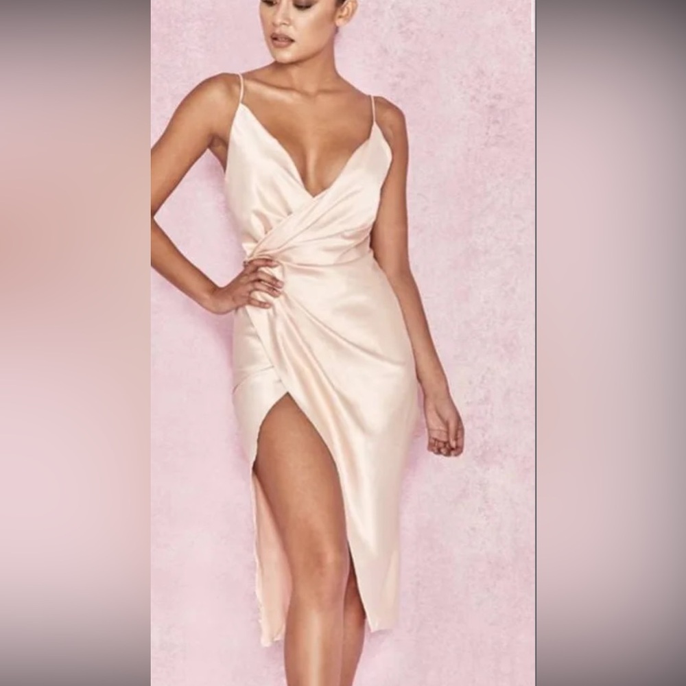 Elegant blush/pink House of CB Dress